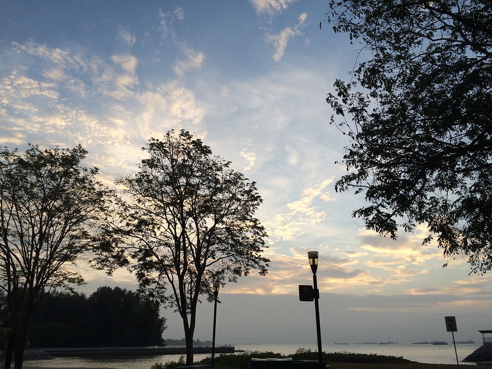 East coast park singapore sunrise