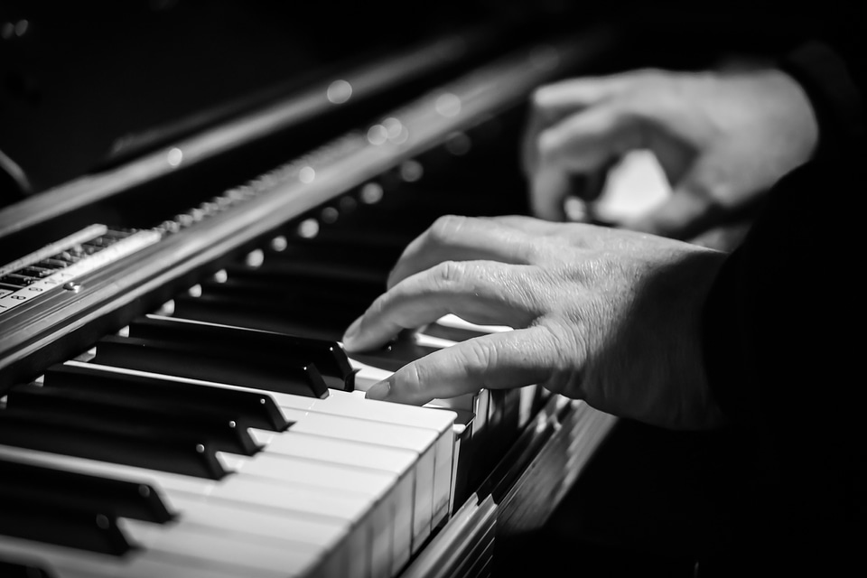 Piano keyboard music keys photo