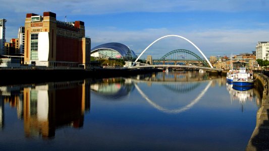 Newcastle Quayside panorama photo