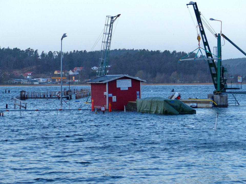 Högvatten i Ljungskile