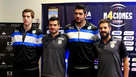 La presentacion del seleccionado argentino de Basquet, previo al Torneo 4 Naciones