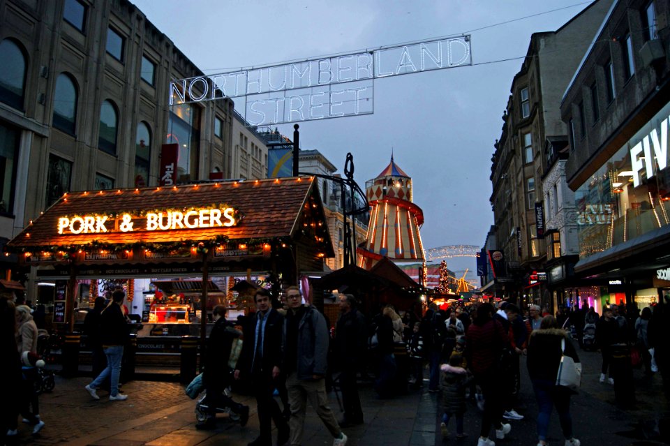 Northumberland Street at Christmas photo