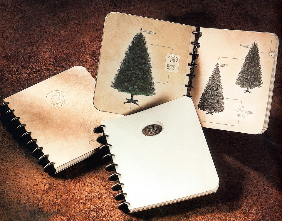 Nostalgia notebook pine tree