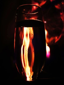Fireplace wine alcohol