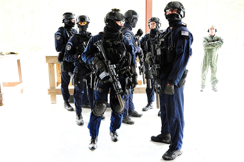 Military protection trained