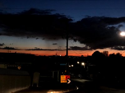Northcote looking east sunset