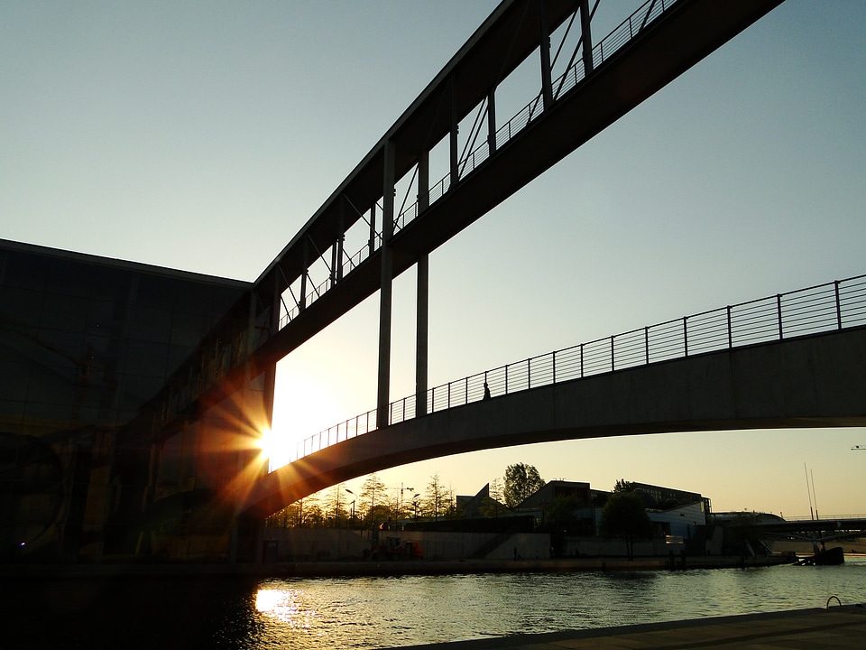 Berlin sunset architecture