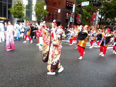 Dontaku parade: Traditional costumes
