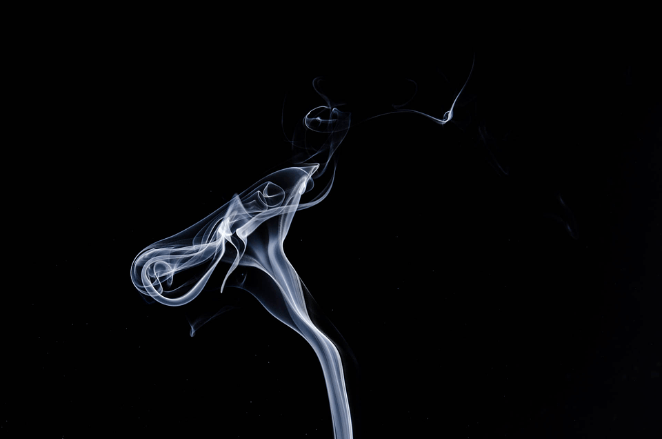 Smoking cigarette fire