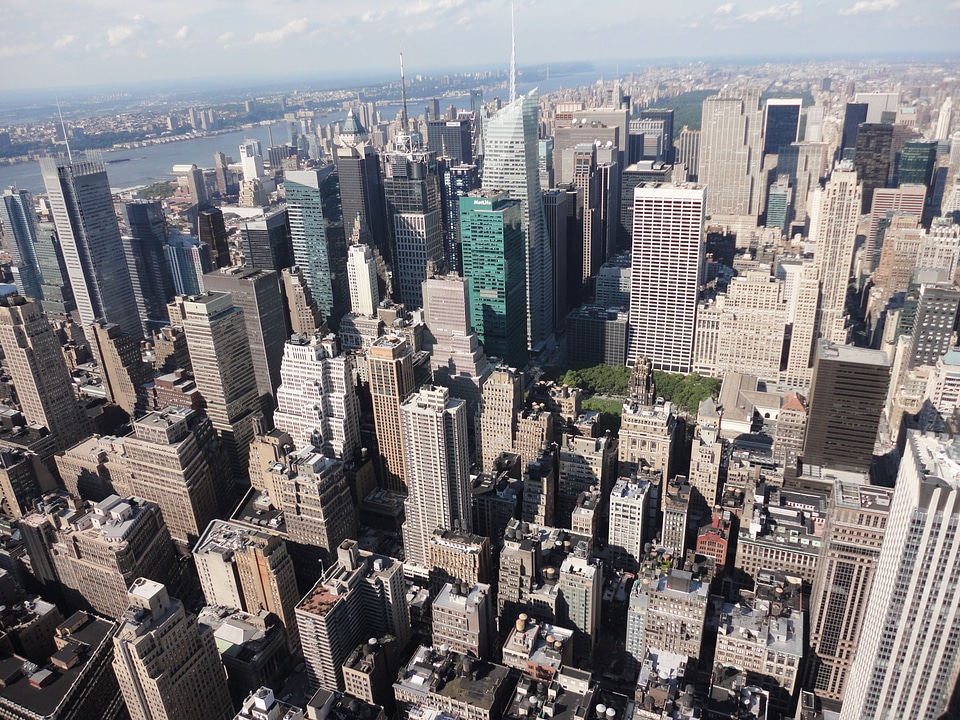 Empire state building city view