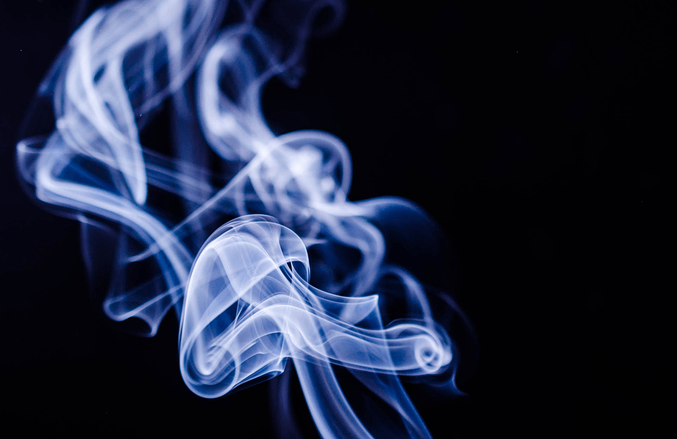 Smoking cigarette fire