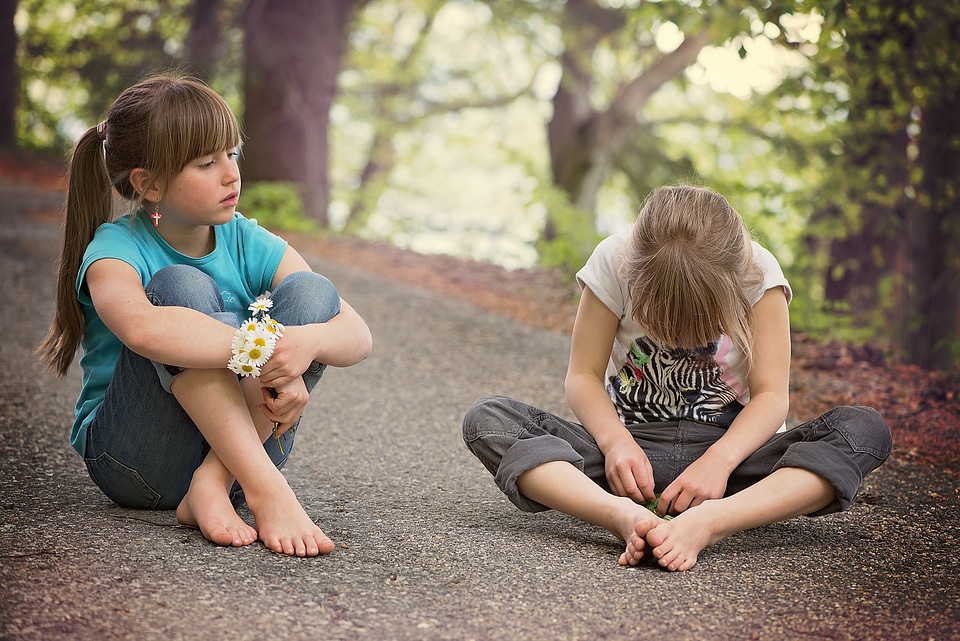 Sitting talk road