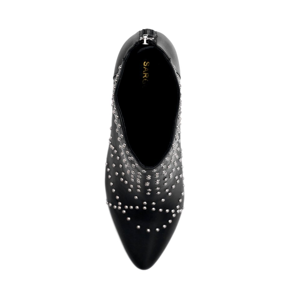 SARGOSSA Diva Black Nappa w.Silver Studs  $395  £275  €360