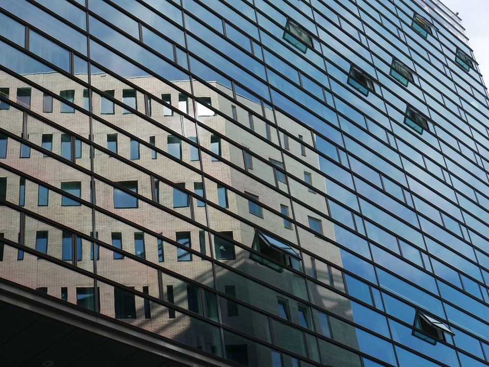 Bright building architecture