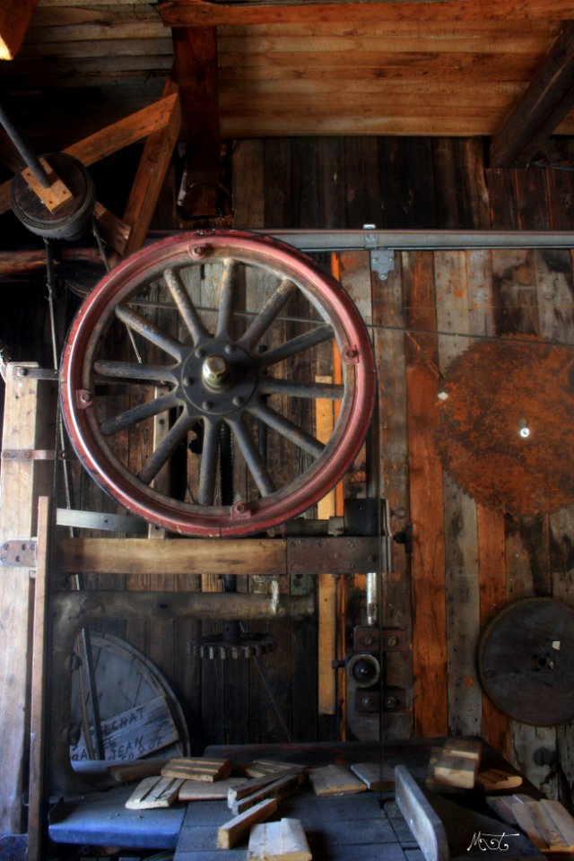 Moulin des pionniers, La Doré, Québec, moulin à scie