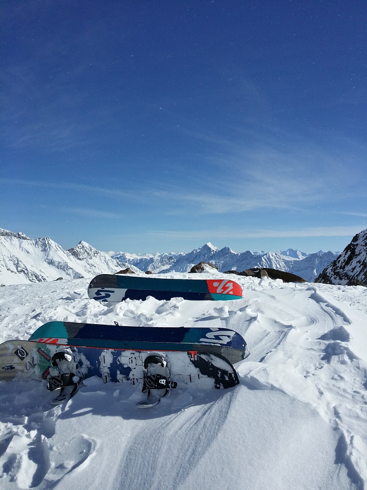 Stubai glacier summit snow photo