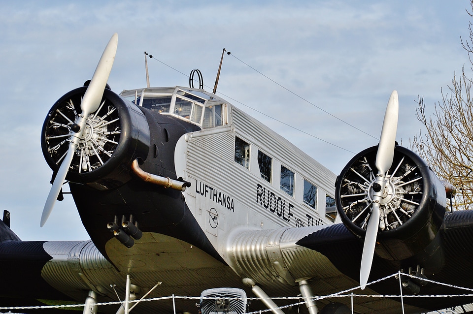 Old aircraft munich airport exhibition
