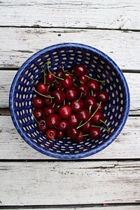 Blue white fruits photo