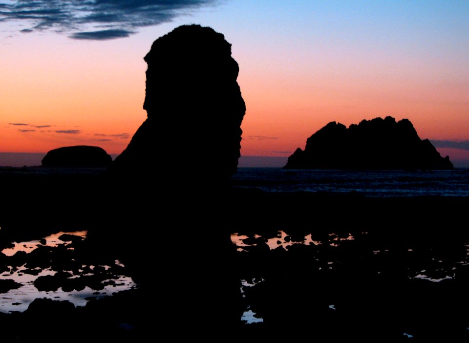 seastack sunset reflections north coast ssheltren nps photo