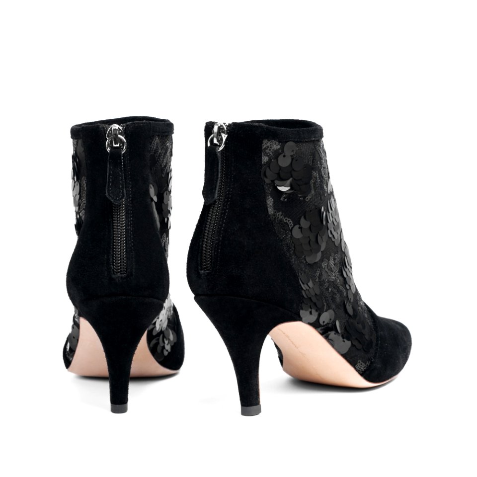 SARGOSSA Tangle Black Suede w.Sequins  $335  £235  €309.95