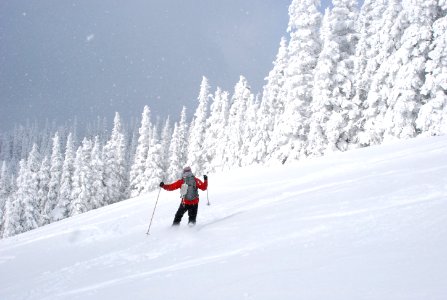 Backcountry skier winter snow HRVC NPS Photo 2-26-12 NPS - J Burger (9) photo