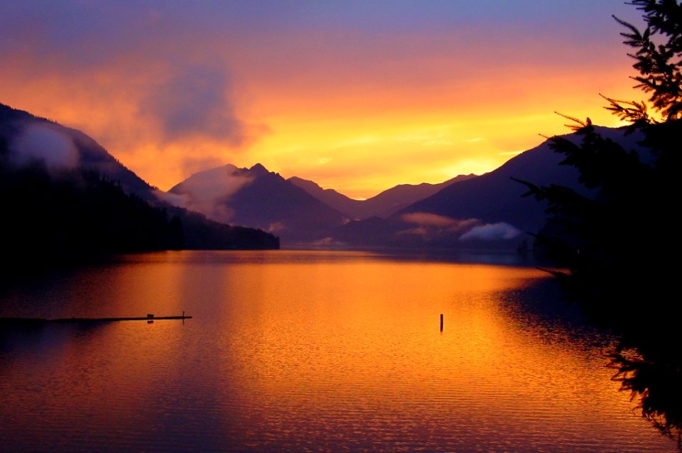 Lakes Crescent sunsets Hoh NPS Photo j Preston