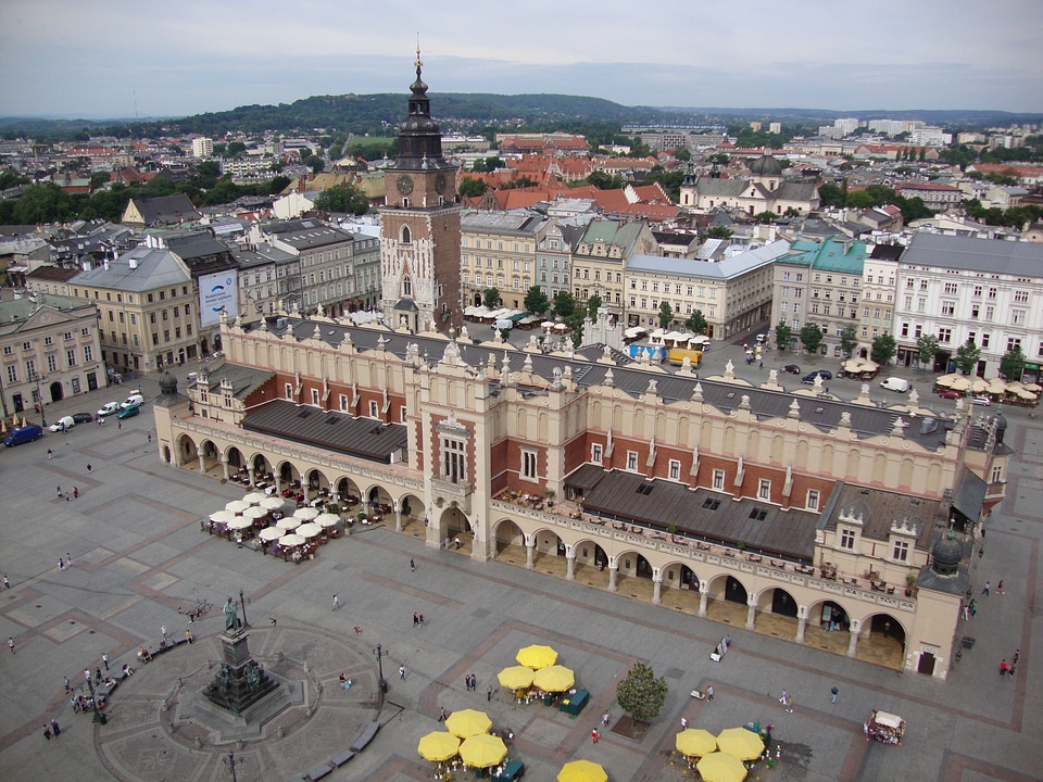 Poland cloth hall sukiennice the market