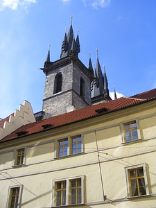 Historically czech republic downtown photo