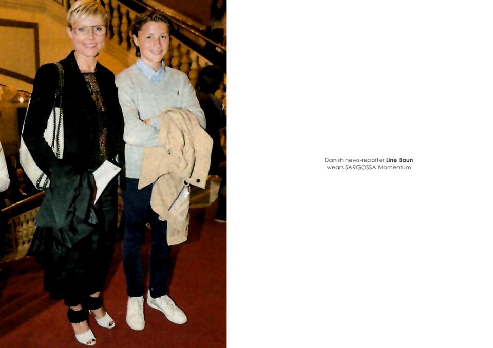 Line Baun wears Momentum by Sargossa