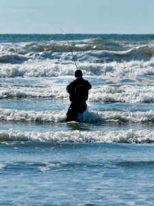 KIC4728 Surf Perch Fishing Kalaloch Beach Olympic NP Washington