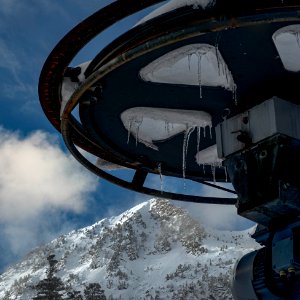 la solitude des stations de ski photo