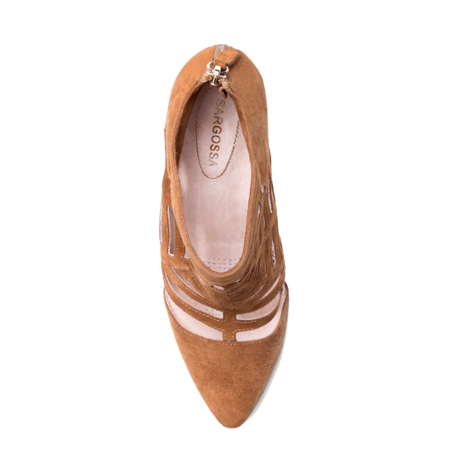 SARGOSSA Spider Camel Suede  $335  £235  €309.95
