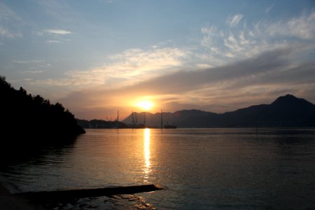 010 波間田から見る夕日