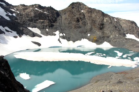 glacier melt lake pond tarn snow ice pzaidel credit required photo