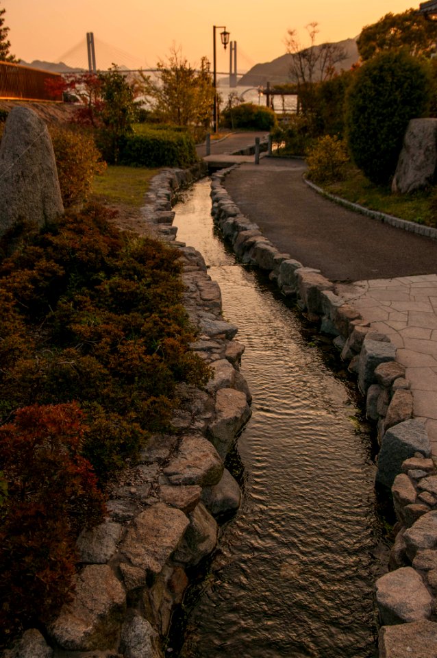 せせらぎ公園・夕景