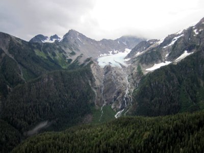 glacier ice rivers mountains scenic photo
