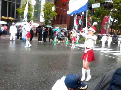 Dontaku parade: it's not a parade if there aren't a few dozens marching bands