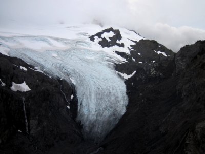 glacier toe ice snow mountain photo