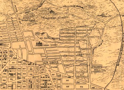 B.H. Warner's bird's-eye view of the city of Washington and suburbs, 1886