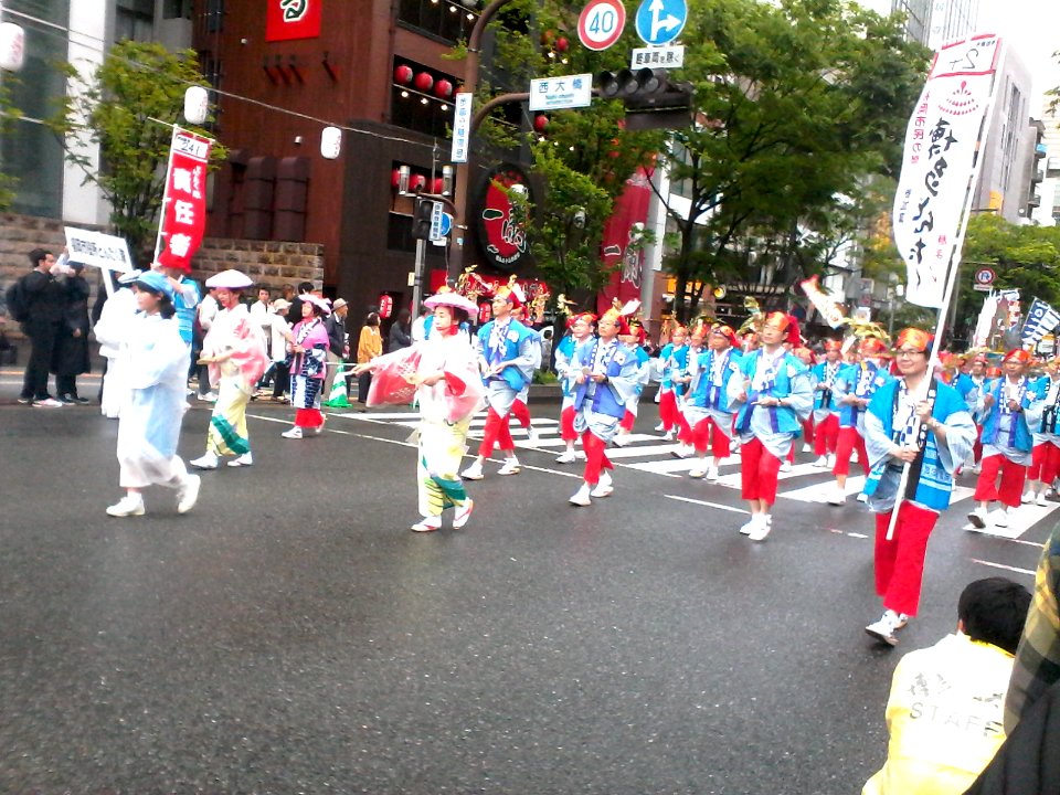 Dontaku parade: Pretty colours!