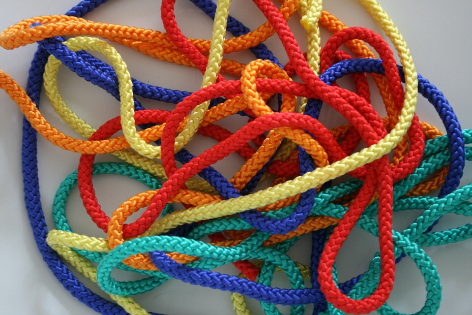 Cord twisted ropes leash
