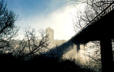 Battle of fog and the sun