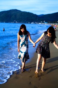 Biển đẹp và người đẹp?