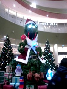 Scariest Dinosaur-Christmas tree ever photo