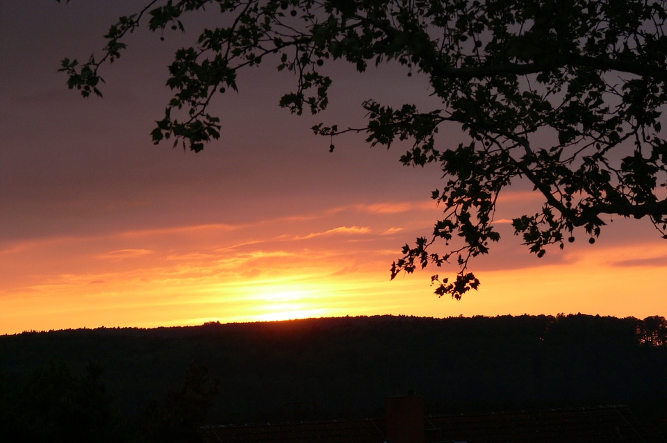 Sky color evening sky abendstimmung