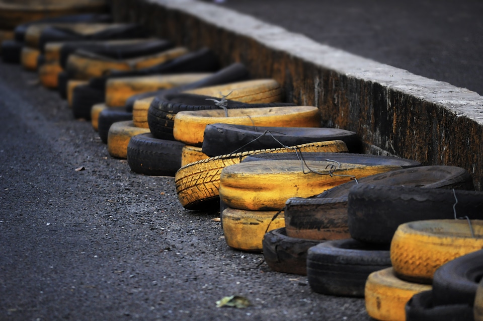 Driving rubber old