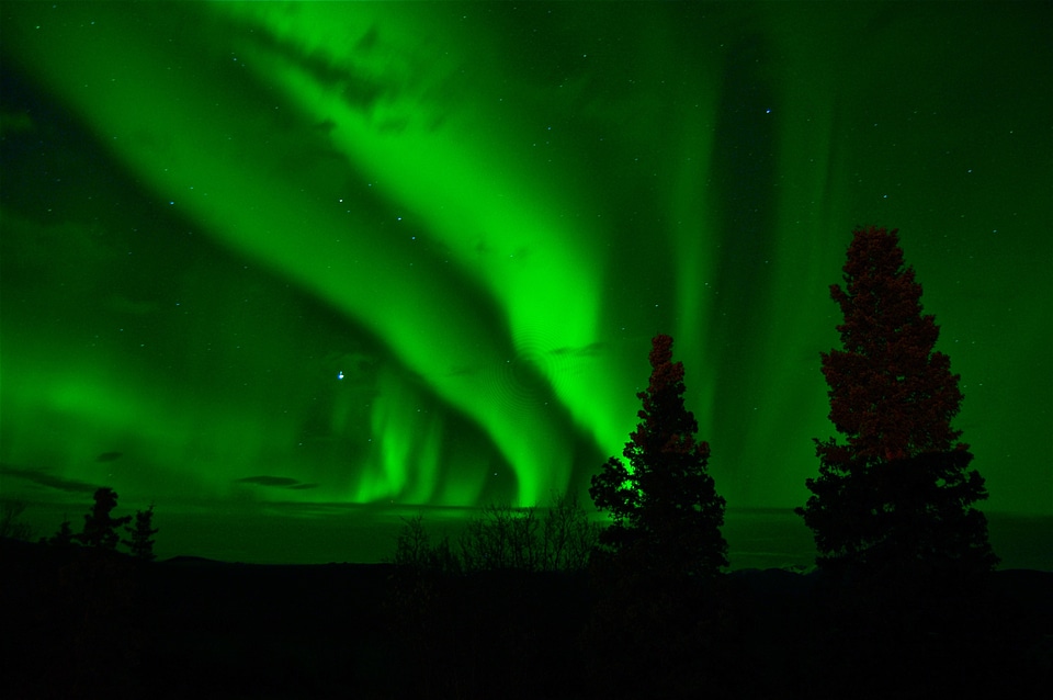 Night phenomenon green night