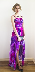 Dress model purple photo