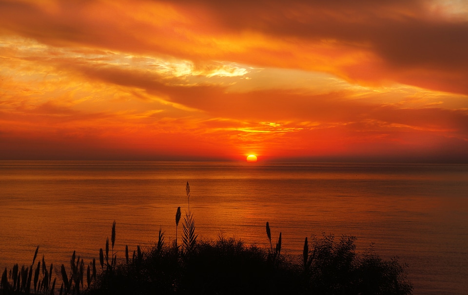 Summer sky landscape