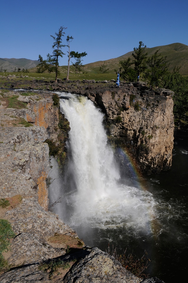Karakoram waterfall landscape